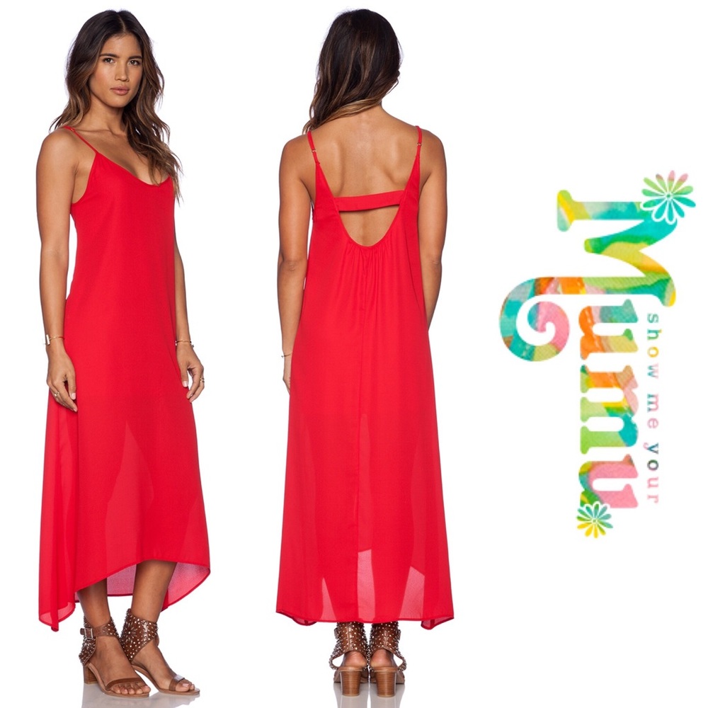 Show Me Your Mumu Taryn Dress in Red NEW!